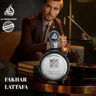 Fakhar Black Silver EDP By lattafa 100ml ของแท้💯