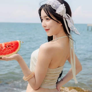 RIKA น้องชบา เกาะอกผ่าหน้าสายผูกคอ