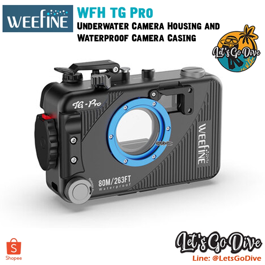 WEEFINE - WFH TG Pro  Underwater Camera Housing for Olympus TG7 / TG6 / TG5
