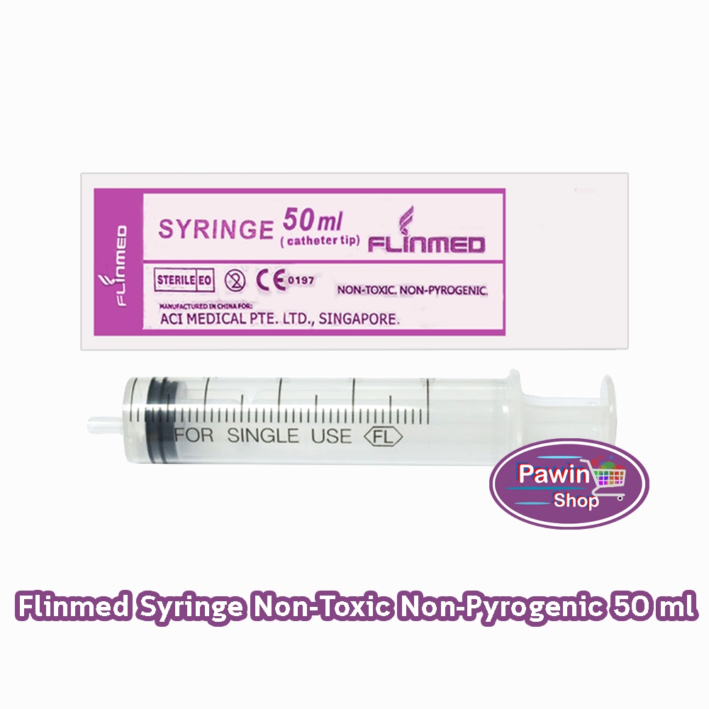Flinmed Syringe ไซริงค์ สำหรับให้อาหาร ไม่มีเข็ม 50 ml. (แบ่งขาย 1 ชิ้น) CC 4304