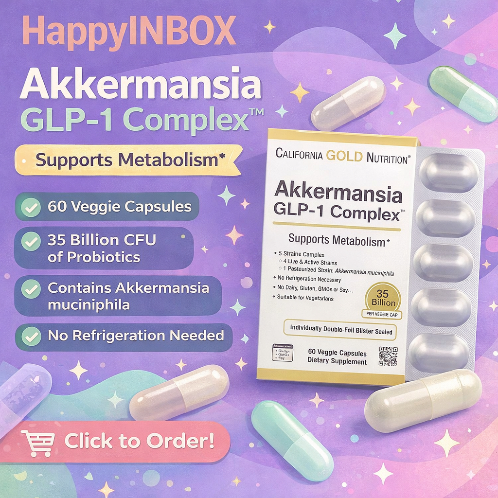 California Gold Nutrition Akkermansia GLP-1 Complex 60 Veggie Caps 35B CFU Probiotic