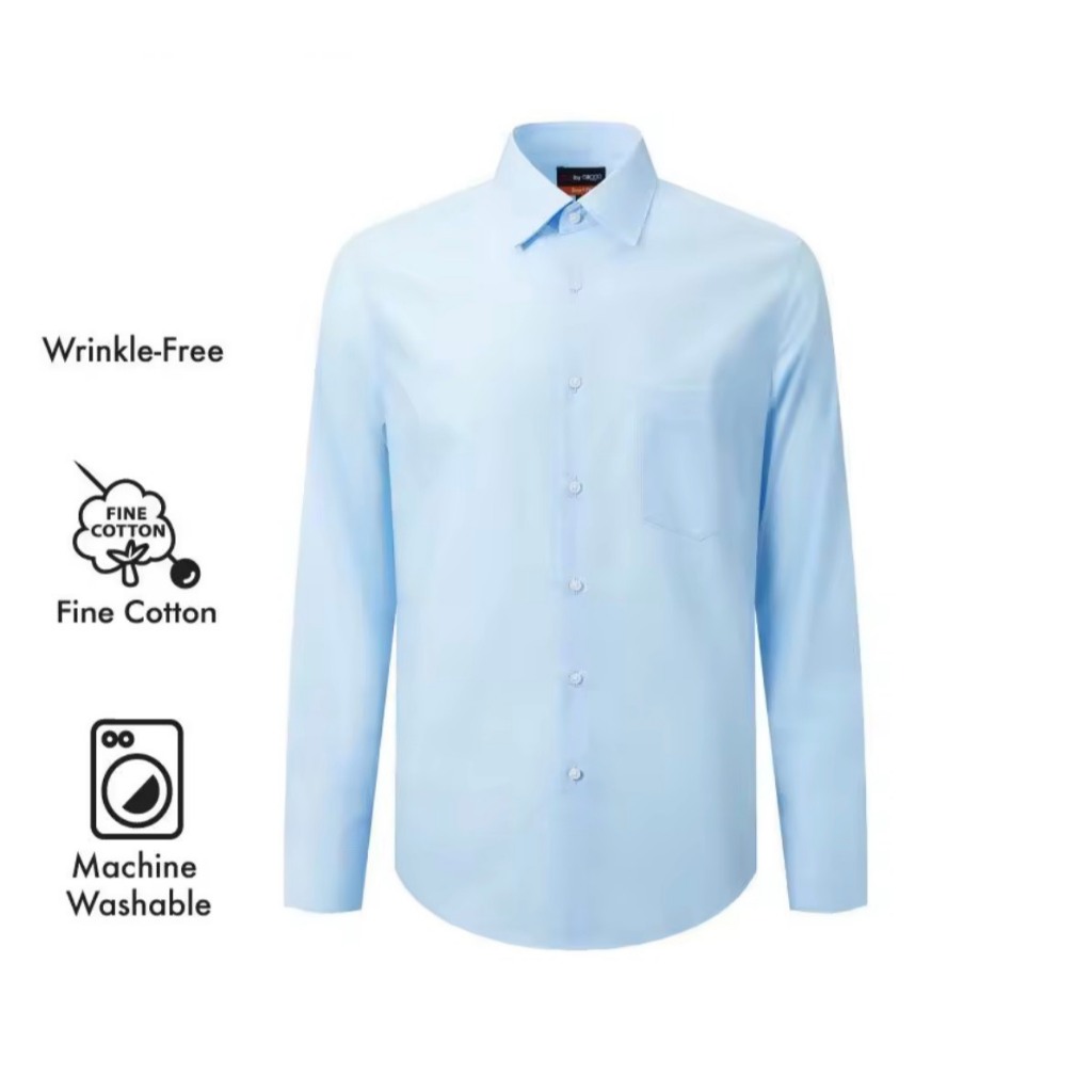 G2000 เสื้อเชิ้ตแขนยาวแบบทางการสำหรับผู้ชาย ทรง Smart Fit รุ่น 4612197262 BLUE