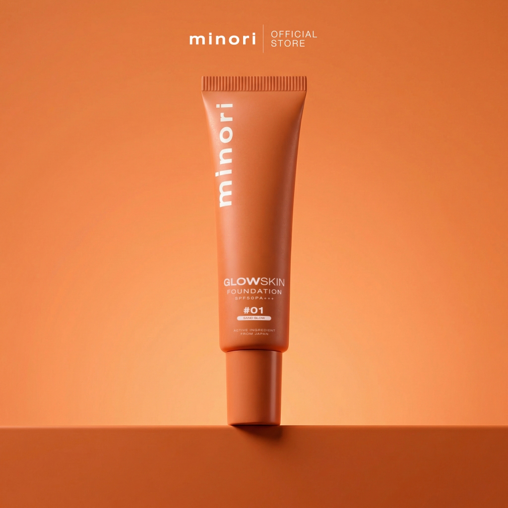 [ร้าค้าบริษัท] Minori Glow Skin Foundation SPF50PA+++ 4in1 ปกปิด เบลอรูขุมขน บำรุง กันแดด