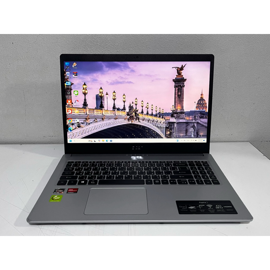 Acer Aspire A515-44G โน๊ตบุ๊ค Notebook มือสอง Cpu Ryzen 5 Ram8G M.2 512G จอ 15.6" การ์ดจอแยก 4G ฟรีเ