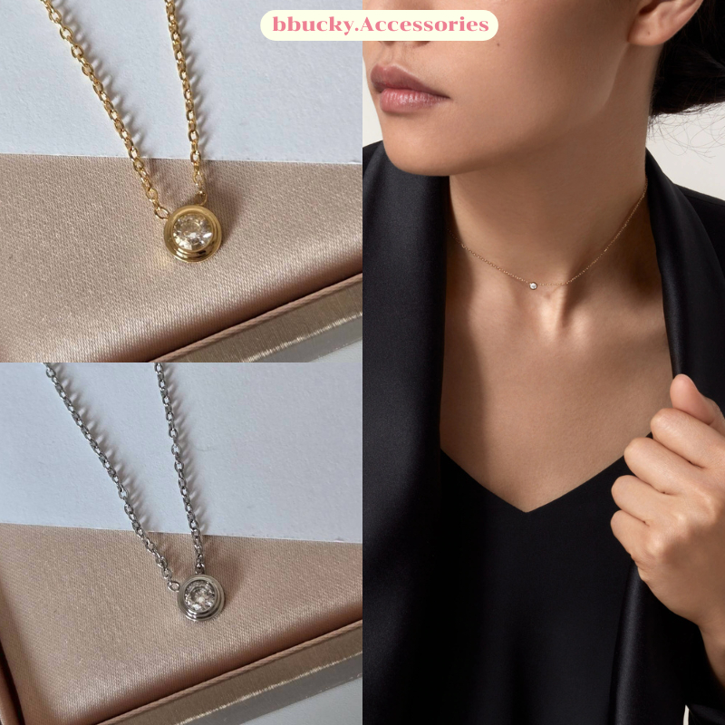 (CA28) สร้อยคอ CA สวยหรู  ปั๊มชัด ลูกคุณสุดๆ ♡