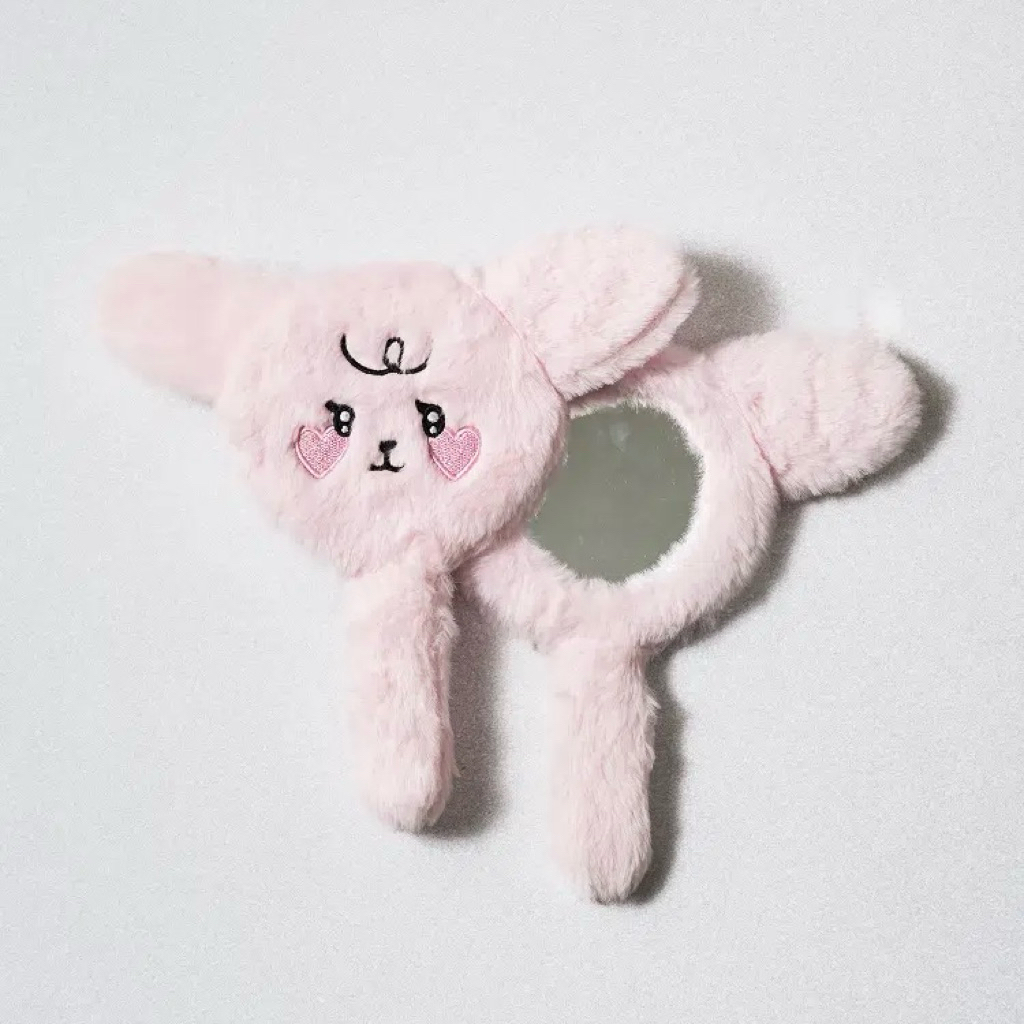 (Pre Oder) Daiso กระจกแต่งหน้ากระต่ายชมพู ขนาด 25*22cm ราคา ถูกที่สุด ดีลบีเคเค รูปภาพหลัก