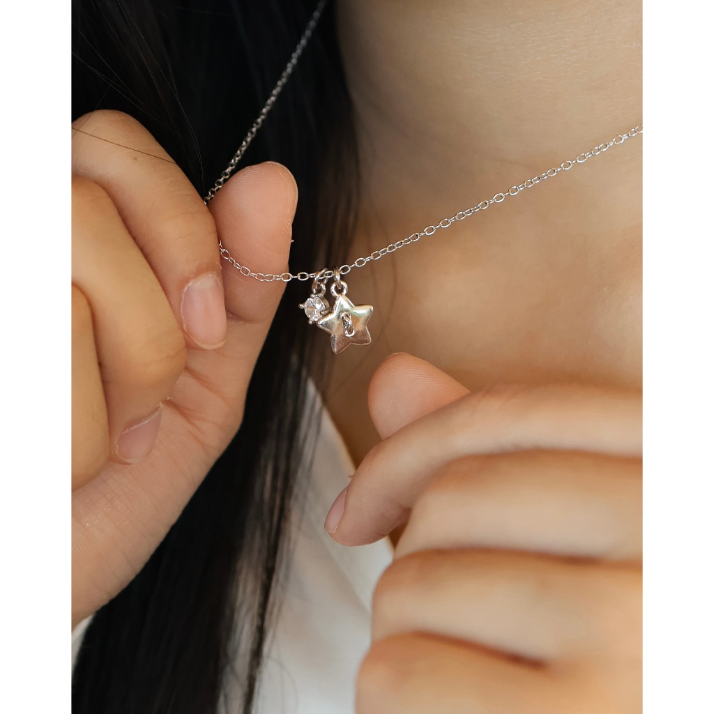 A.piece สร้อยคอ Tiny Button collection : [brass] Tiny button necklace ราคา ถูกที่สุด ดีลบีเคเค แกลเลอรีภาพที่ 2