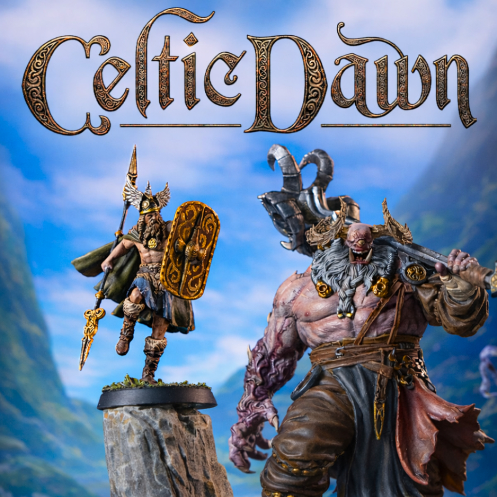 DnD Miniature I Celtic Dawn - โมเดลบอร์ดเกม (งานเรซิ่นยังไม่ลงสี) ฐาน 1-2 นิ้ว