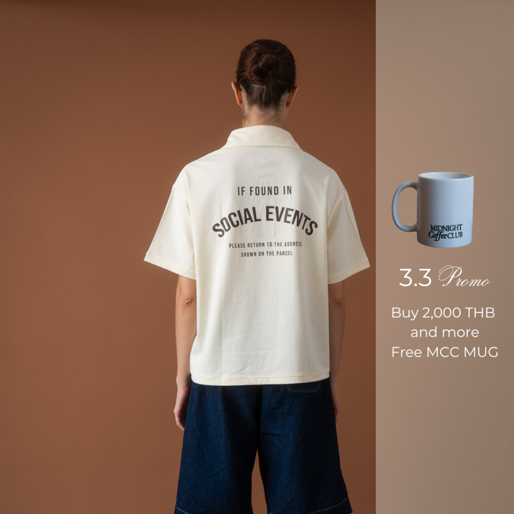 introvertwears. | Postal Cropped Polo (2 colors) เสื้อโปโล ทรงครอป โอเวอร์ไซส์ – โปรปัง