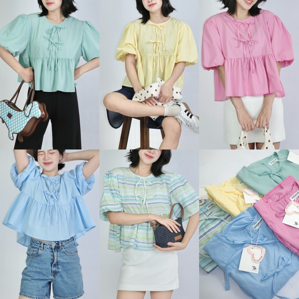 12FEBRUARY | RUBY TOP เสื้อระบายผูกโบว์