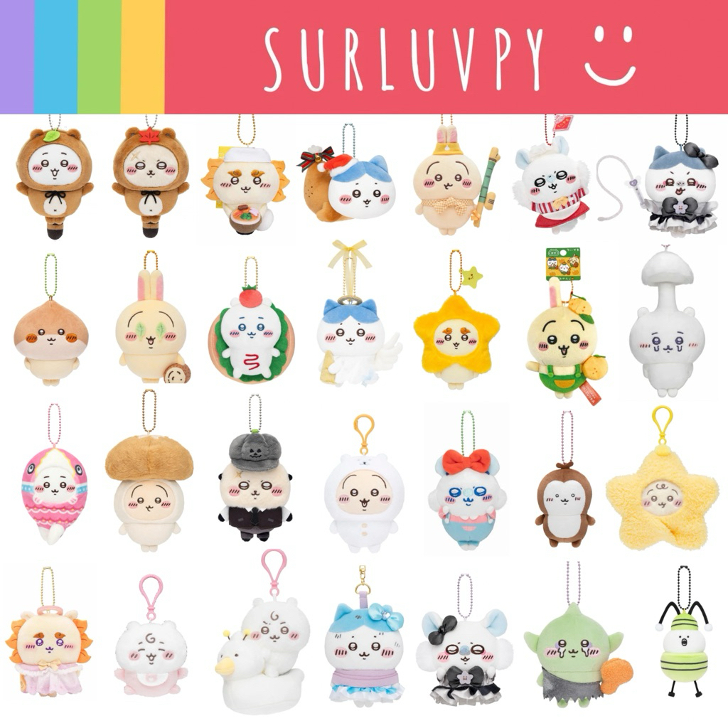 [🌈พร้อมส่ง☀️] Chiikawa Mascot พวงกุญแจ ตุ๊กตา พวงกุญแจชีคาวะ (Chiikawa Hachiware Usagi Momonga Rakko