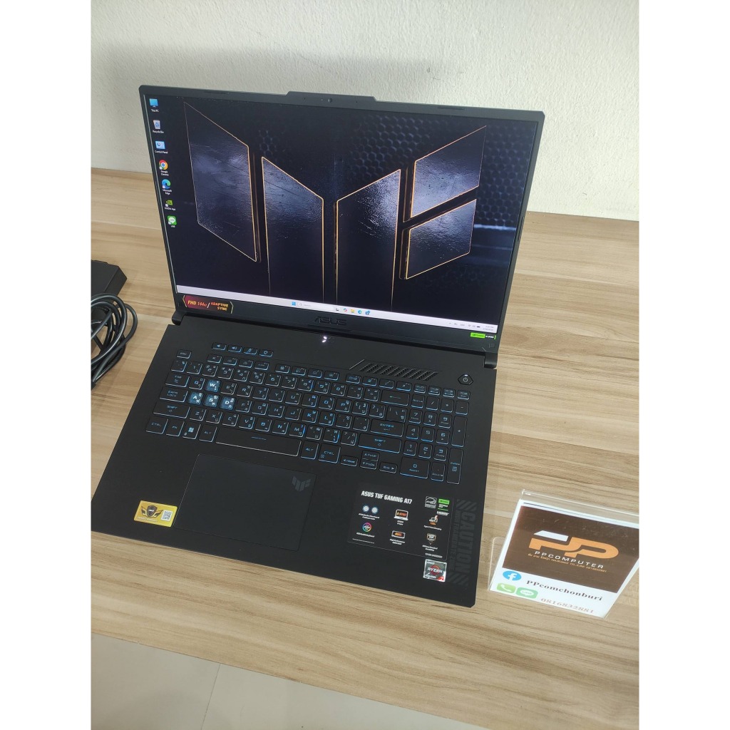 💻 โน๊ตบุ๊ค ASUS TUF GAMING A17 RTX4050 จอ 17 นิ้ว ทำงาน ตัดต่อเล่นเกมส์แรงๆ