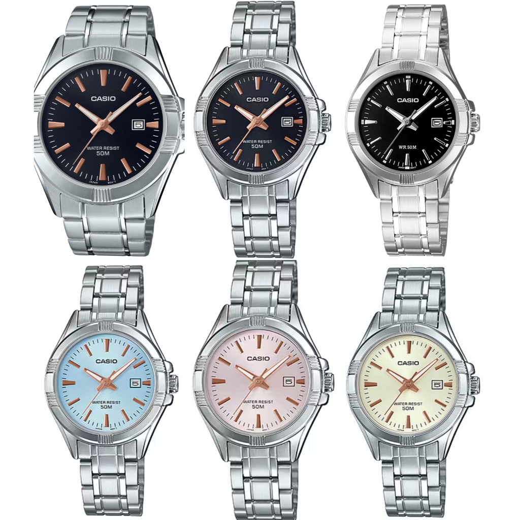 แท้ศูนย์ Casio   นาฬิกาคู่ นาฬิกาข้อมือชาย-หญิง รุ่น MTP-1308  (42.5มม)  LTP-1308 (30มม) (กล่องคลีม)รับประกันศูนย์ 1 ปี