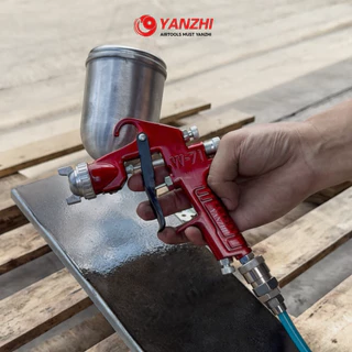 Yanzhi กาพ่นสีหัว1.5มิล ใช้กับปั๊มลม รุ่น W-71G 1.5e กาบน ขนาด 400 ซีซี เน้นพ่นบาน