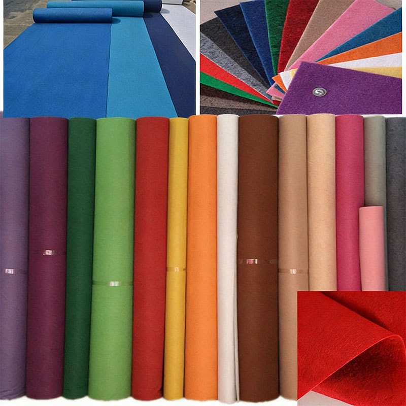พรมผ้าปูพื้น พรมปูพื้น 10สีหนา4mmมมพรมมมพรมพรมขนสั้นงานแต่งงานเวทีงานฉลองกิจกรรมในห้างสารหน่วงไฟไม่เป็นขุยไหลุดร่วงสรรพ