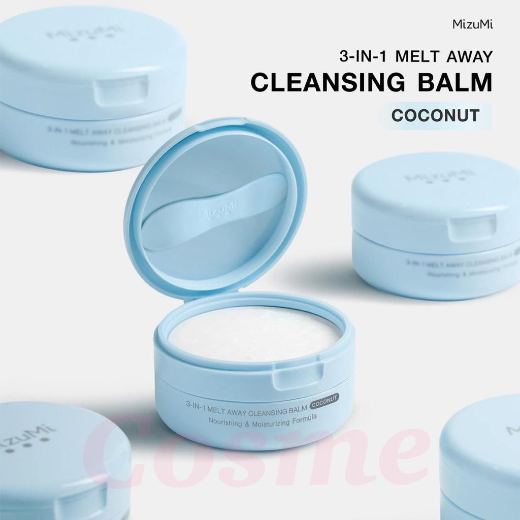 คลีนซิ่งบาล์มมะพร้าว MizuMi 3-In-1 Melt Away Cleansing Balm Coconut 60 ml.