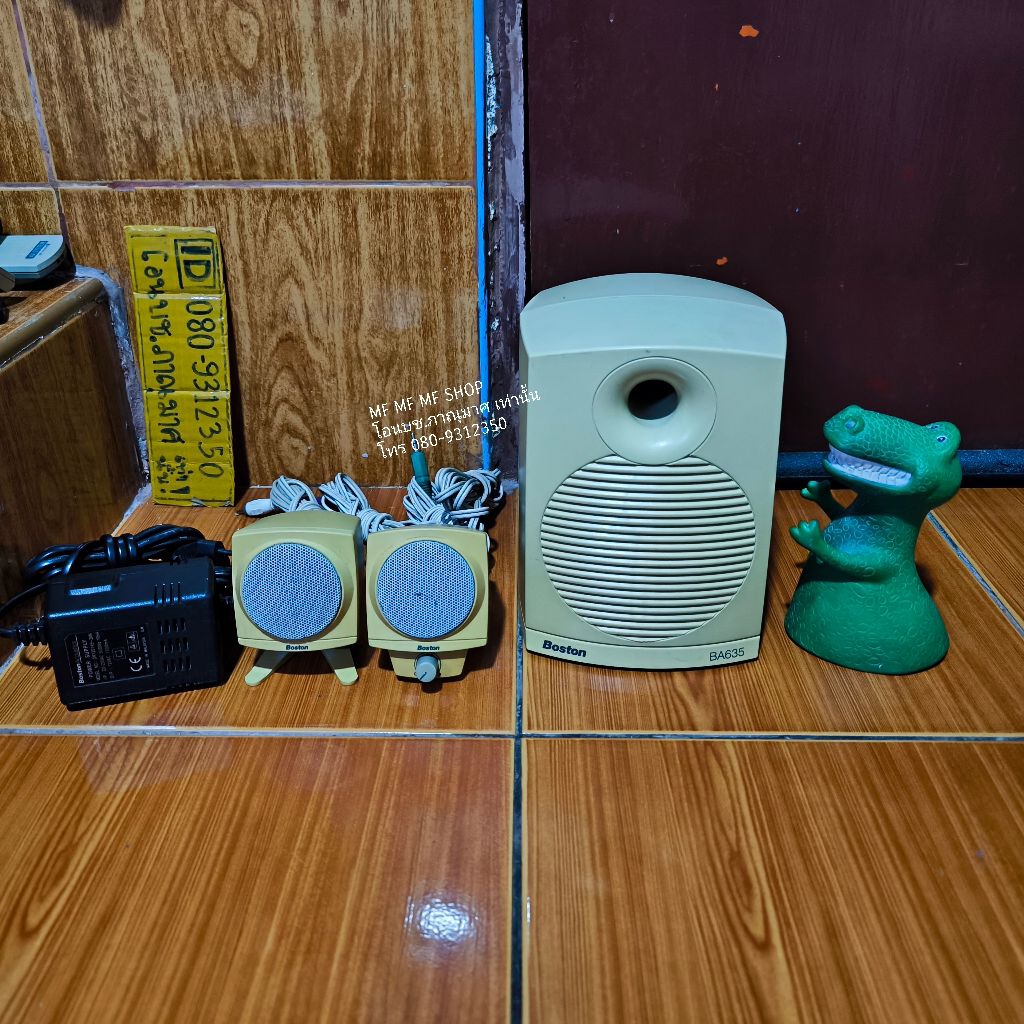 ลำโพง Boston BA635ใช้งานปกติ ลำโพงดังดีปกติทุกดอกเสียบกับคอม โทรศัพท์แนวเสียงฟังชัดสบายหู เบสนุ่ม