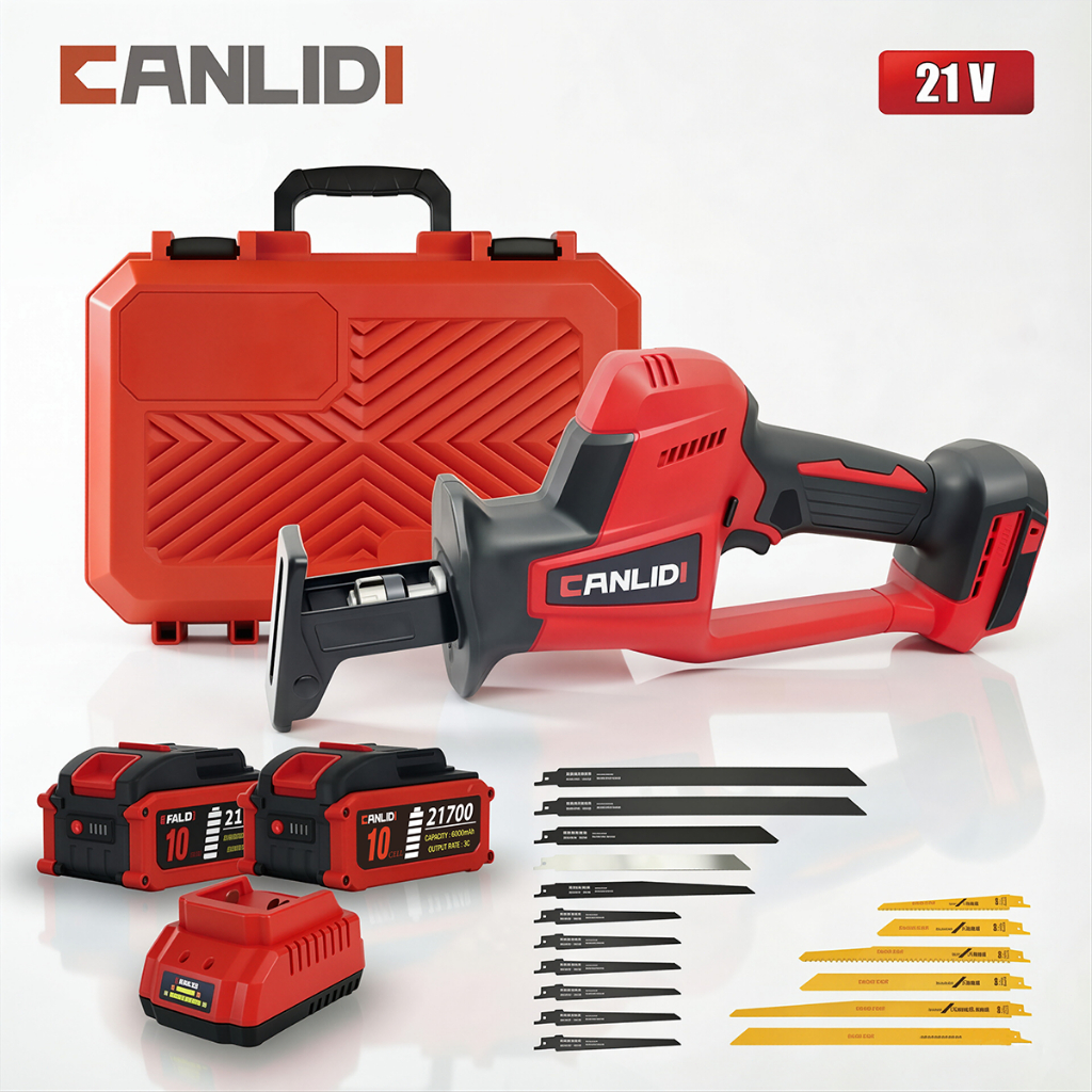 🔥มีสต็อก🔥 CANLIDI CID-R-60 เลื่อยชักใบไร้สาย มอเตอร์ BL ใบเลื่อยเหล็กความเร็วสูง เลื่อยชักไฟฟ้า เลื่อยชักไร้สาย MT-21V