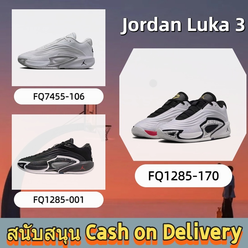 💯 เคาน์เตอร์ของแท้ Luka 3 การดูดซับแรงกระแทกระบายอากาศสวมรองเท้าบาสเกตบอลที่สะดวกสบาย รองเท้าบาส