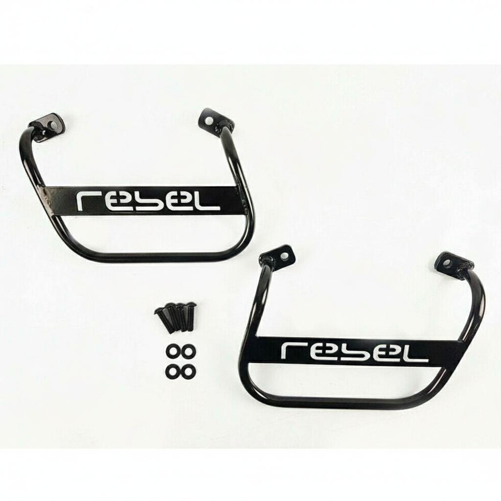 ขาจับกระเป๋าข้าง Rebel 300 500 2017-2025 Twin Saddle Bag Support Rack