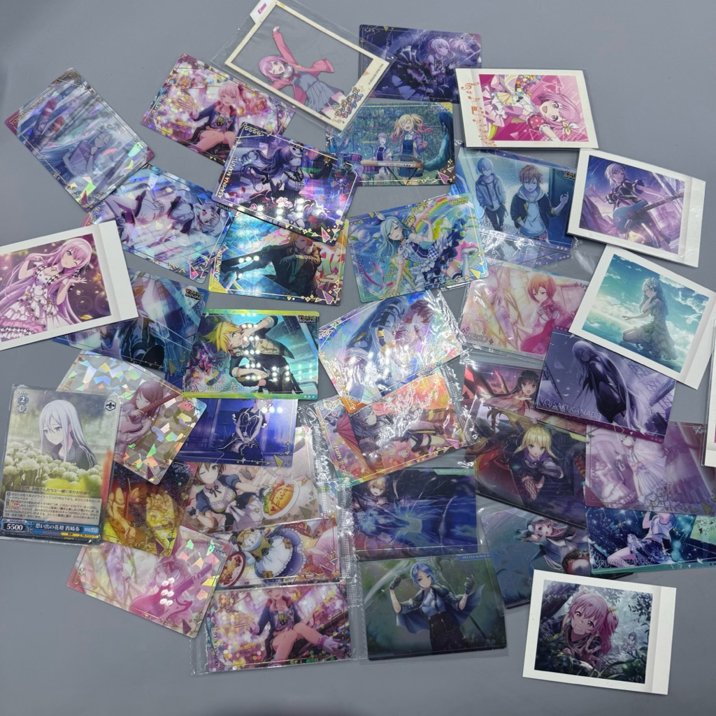(lot4 /แท้✅️) ของสะสม อนิเมะ การ์ด Project sekai colorful stage Wafer card mafuyu hatsune miku vocal