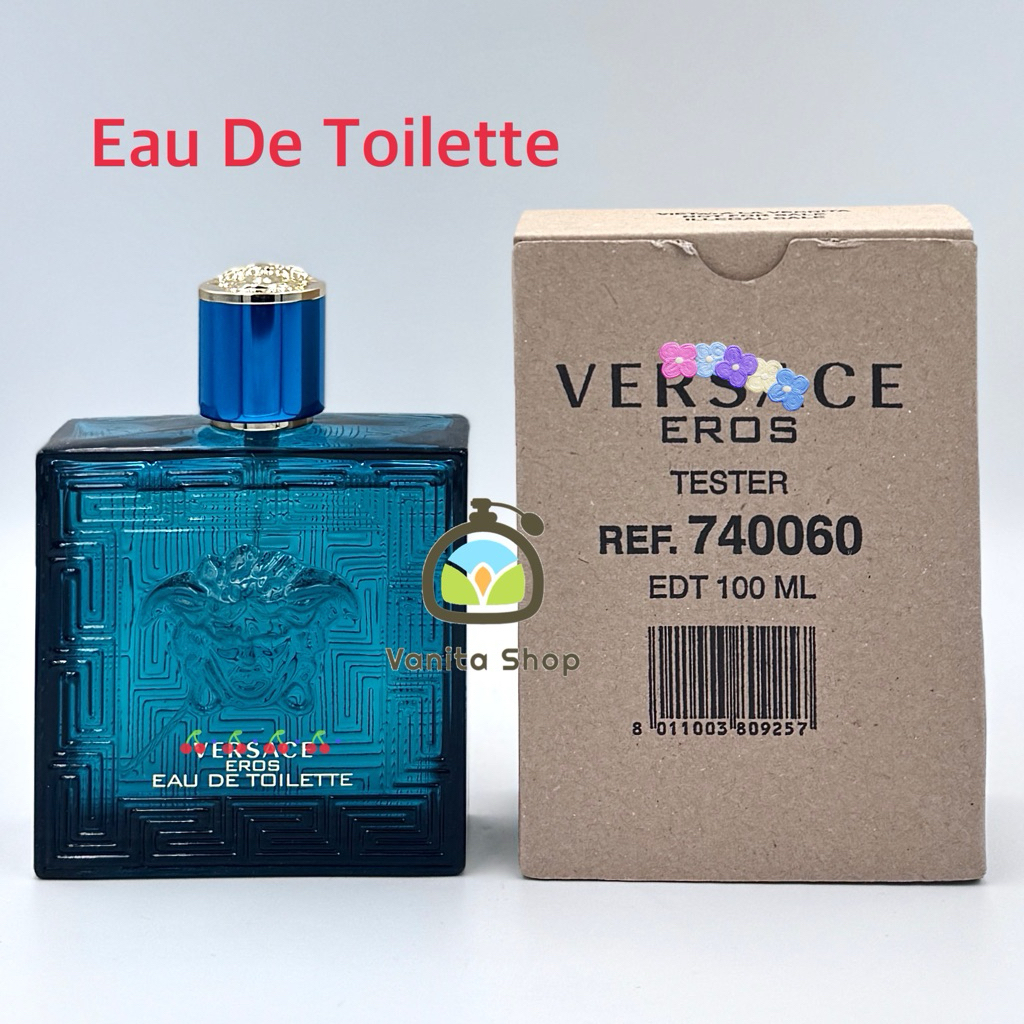 น้ำหอมกล่องเทสเตอของแท้ Versace eros pour homme edt 100ml