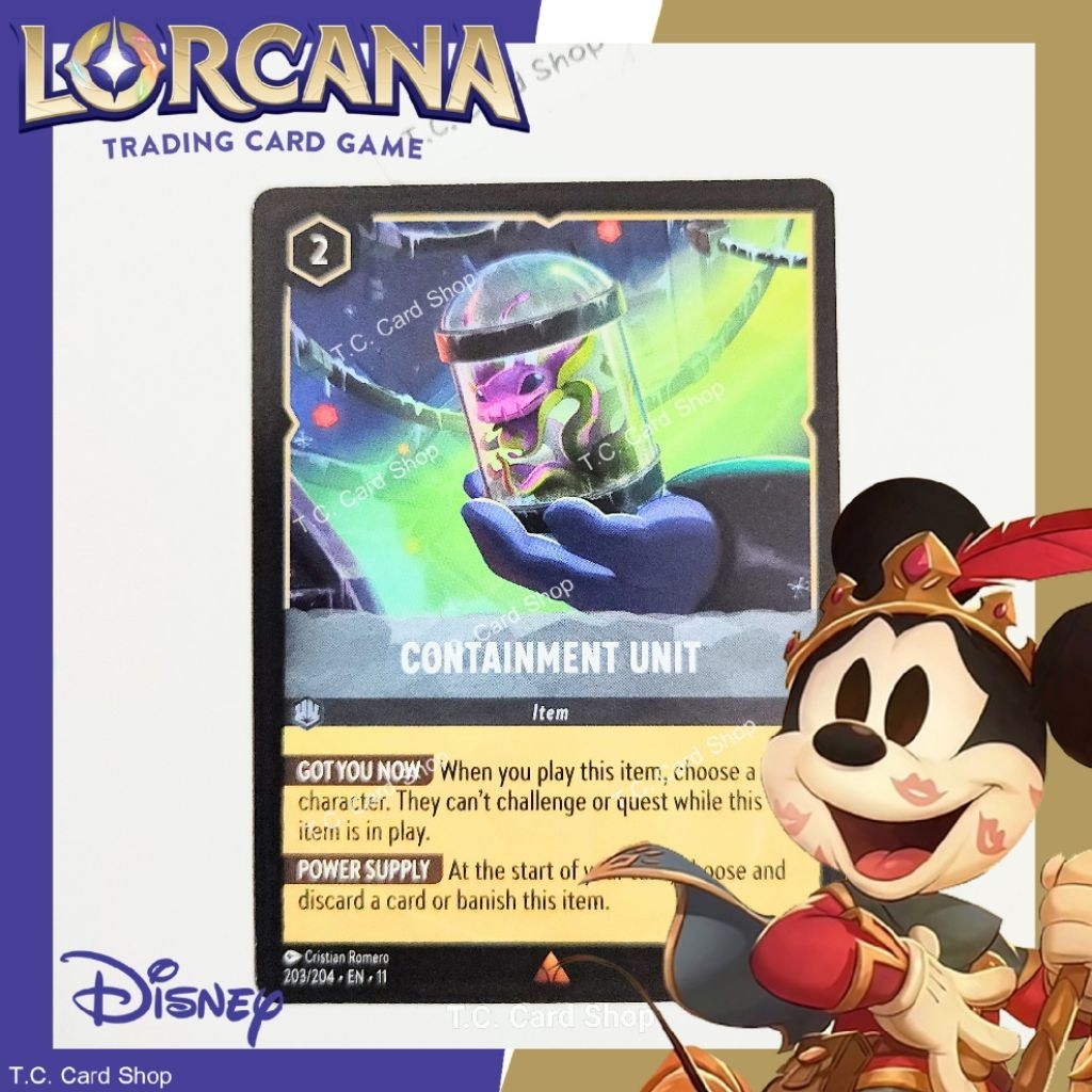 Containment Unit (Item) EN11 203/204 Rare (Winterspell) - Disney Lorcana  (ดิสนีย์ ลอร์คาน่า)