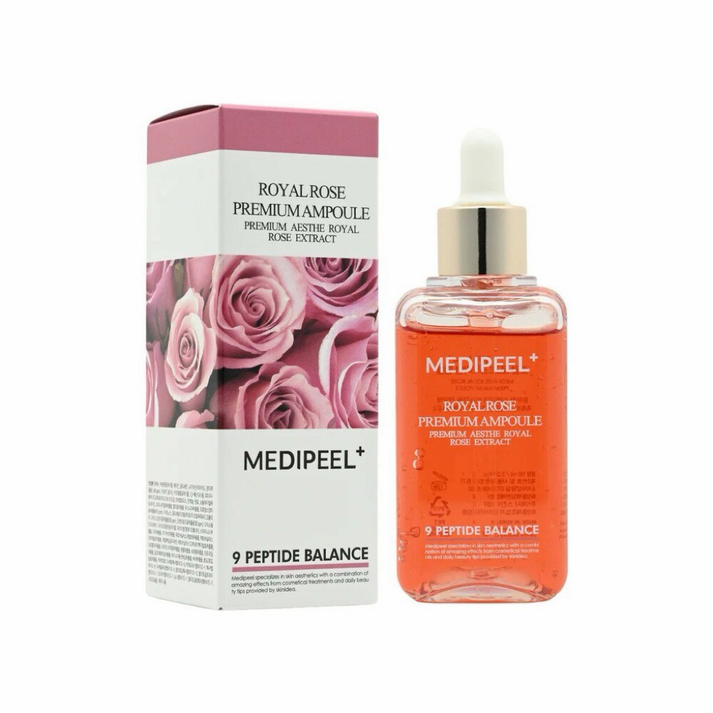เซรั่มกุหลาบ MEDIPEEL สูตร 9 Peptide Balanceบำรุงผิวเนียนเด้ง อิ่มน้ำ ลดรูขุมขนกว้าง ผิวละเอียดขึ้นจนสัมผัสได้ใน 1 เดือน