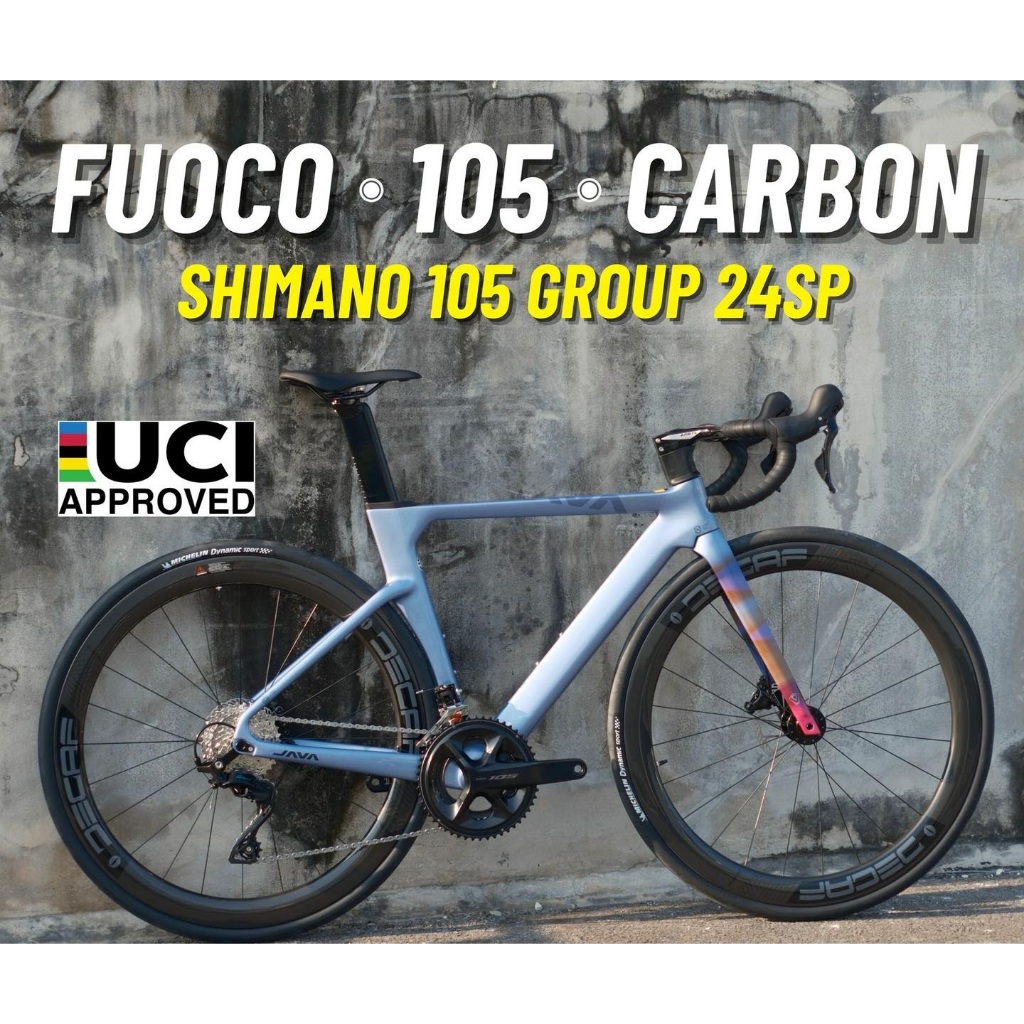 จักรยานเสือหมอบคาร์บอน JAVA FUOCO Group Set SHIMANO105 R7120 24sp