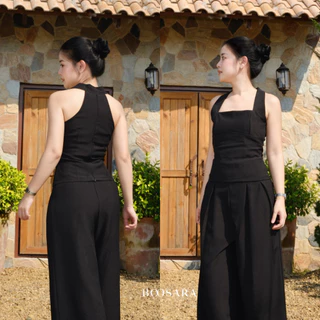 BOOSARA : Brooke Set ชุดเซ็ตเสื้อ+กางเกงขายาวทรงกระบอกใหญ่ ใส่ไปทำงานหรือไปเที่ยวก็เอาอยู่- BSR C.