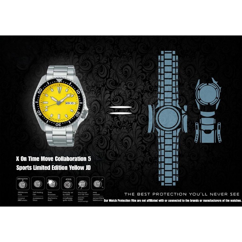 ฟิล์มป้องกันรอยนาฬิกา Watch Protection Film for SK. X On Time Move Collaboration 5 Sports Limited Ed