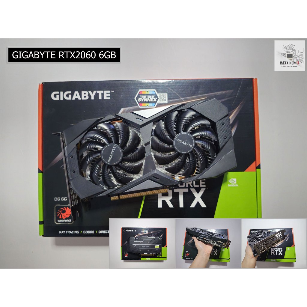 การ์ดจอ (VGA) RTX2060 6GB, 12GB (มือสอง)