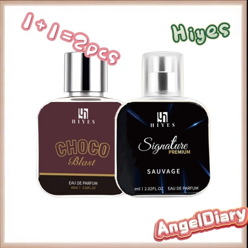【ของขวญปใหม】น้ำหอม HIYES 2025ของขวัญน้ำหอมที่น่าหลงใหลน้ำหอม ช็อคโกแลต คาปูชิโน ลาเต้กาแฟ 60ml เกรดพรีเมี่