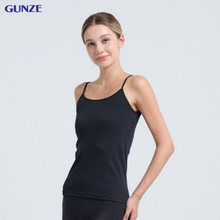 GUNZE เสื้อสายเดี่ยว รุ่น NH6104 สีดำ