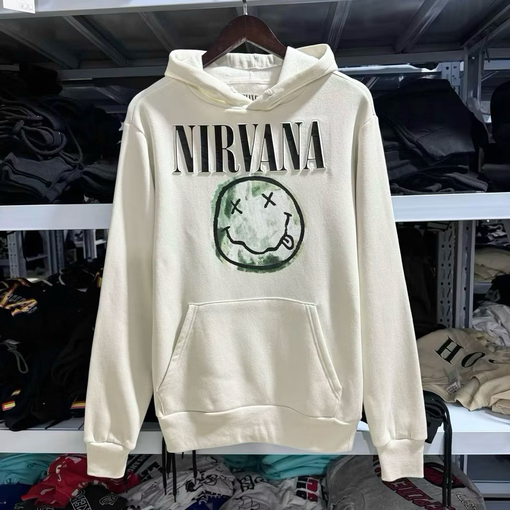 NIRVANA  hoodie 👁️‍🗨️ เสื้อฮู้ดวง NIRVANA งาน Official แท้ (TS498)