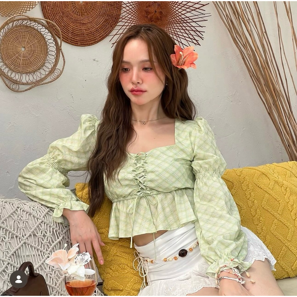 ส่งต่อ Kokiji - bonnie top 💚  Size L น่ารักมากก