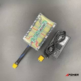 แบตลิเธียม Li-ion 5S 18V-21V 5000mA 21700 แบตลําโพงบลูทูธ หรืองานDIY มีBMSป้องกัน(หุ้มฟิล์มใส)+ พร้อมที่ชาร์จ 21V 1A