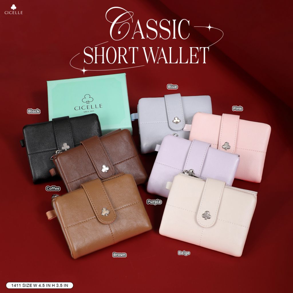 Classic Short Wallet แบรนด์ CICELLE (ซีเซล) 1411