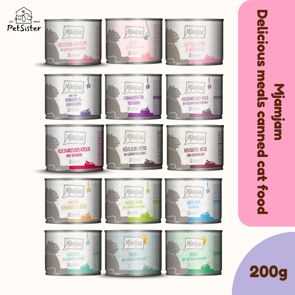 🐱MjAMjAM Delicious Meals Canned Cat Food 200g อาหารเปียกแมวเกรดพรีเมี่ยม x Petsister
