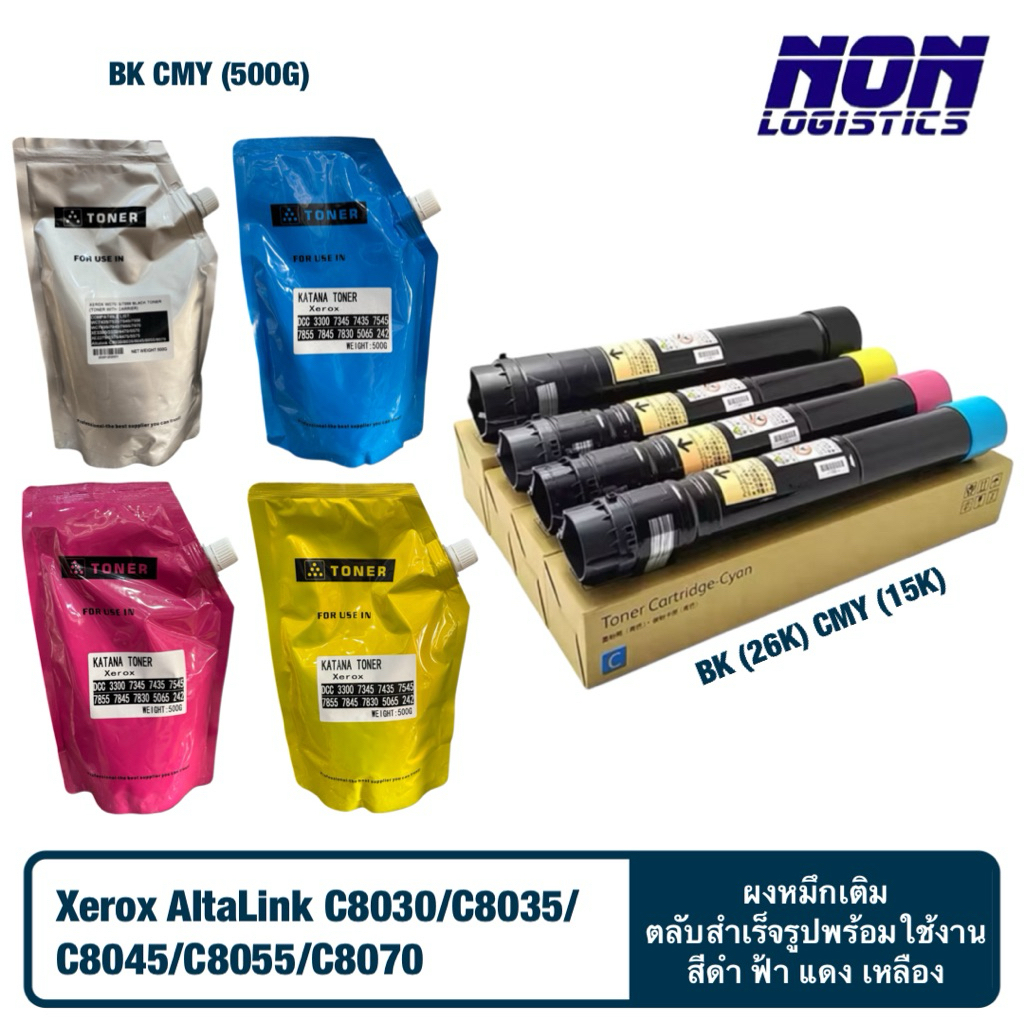หมึกเทียบเท่า 006R01697 , 006R0169 , 006R01699 , 006R01700 สำหรับ Xerox AltaLink C8030 / C8035 / C80