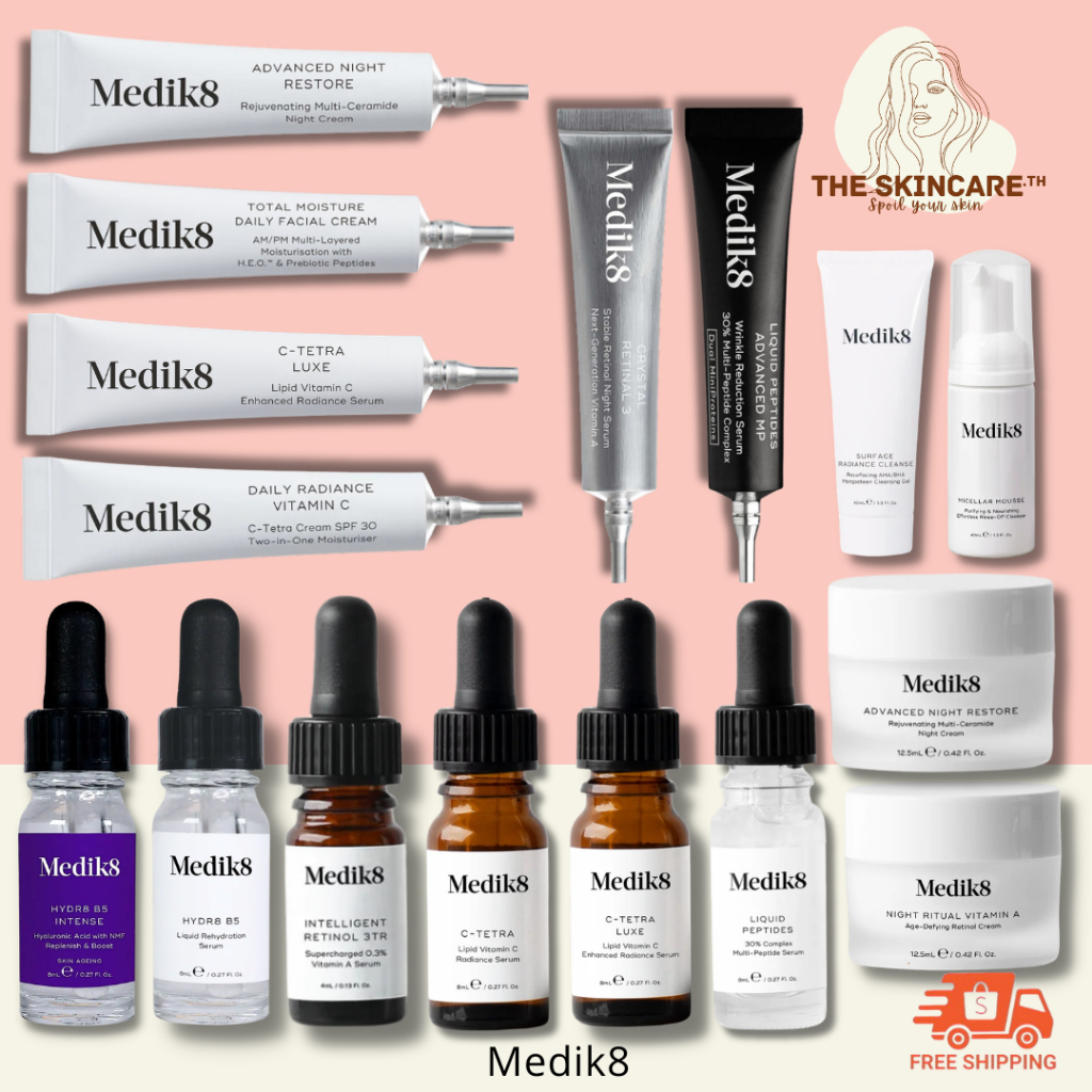 ⚡แท้💯 ส่งไว⚡ TheSkincare.TH | Medik8 Retinol / Hydr8 B5 / C-Tetra / Liquid Peptides / Vitamin A