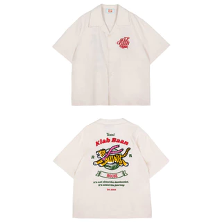 URTHE - เสื้อเชิ้ต Oversize รุ่น RUN TIGER RUN SHIRT - Col. ROLLOR KLUB BAAN HOUSE