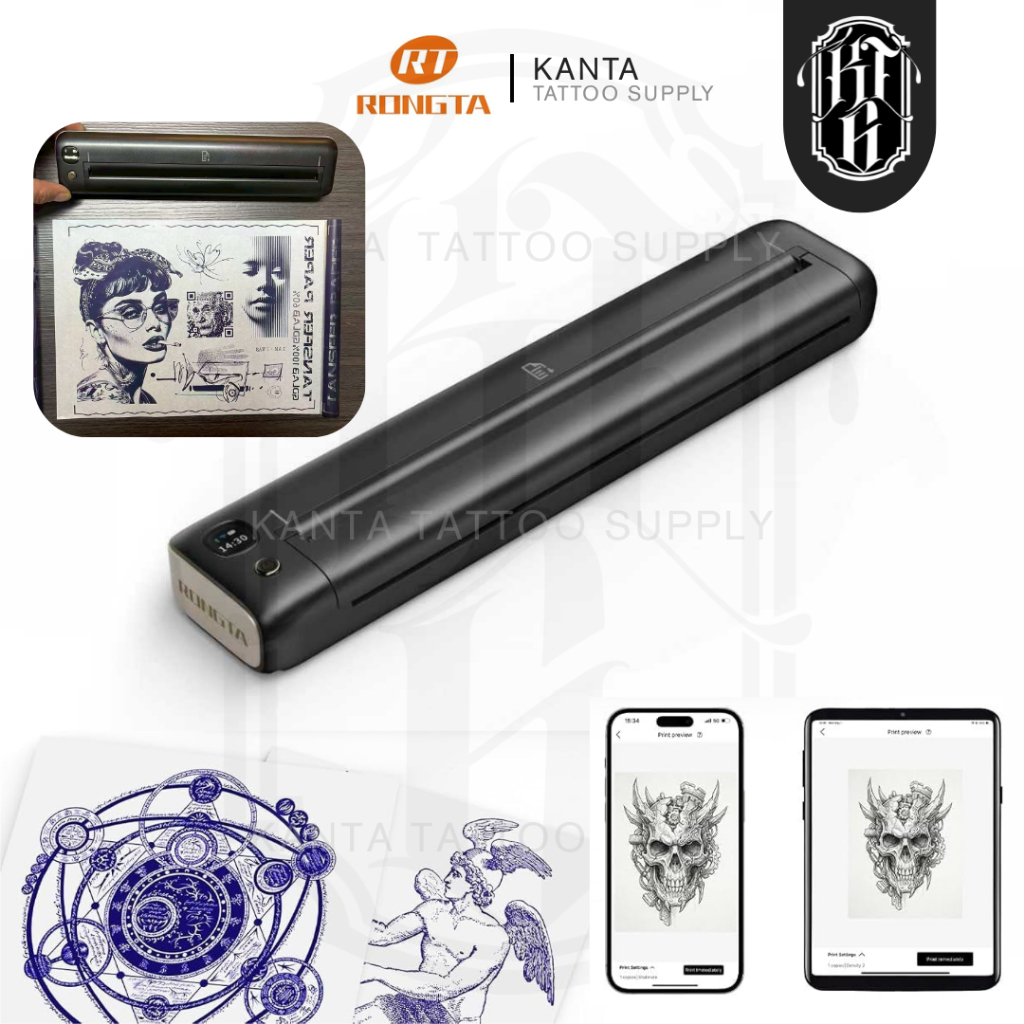 เครื่องปริ้นต์ลอกลาย Rongta สำหรับช่างสัก คมชัด ปริ้นต์ได้ทุกแนวงาน ให้ภาพมีมิติ