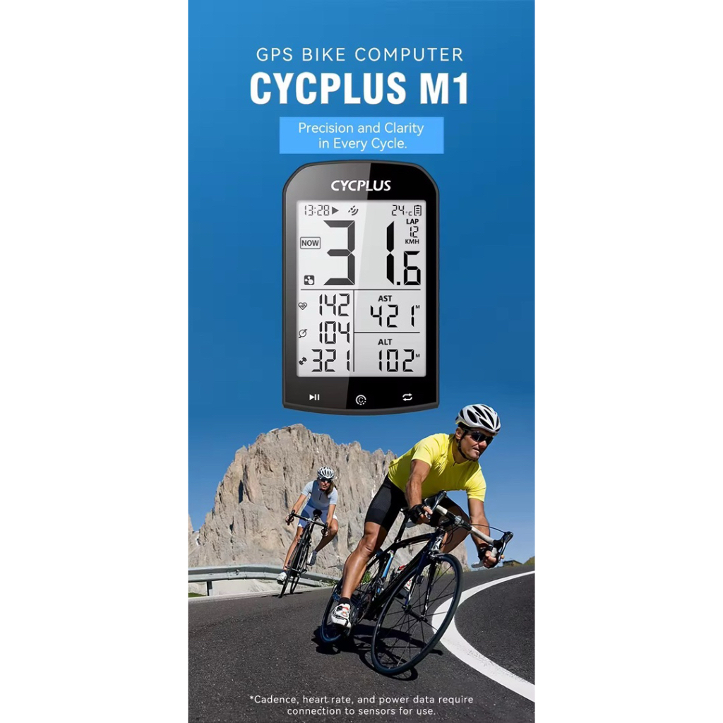 ไมล์ CYCPLUS 𝗠𝟭 𝗚𝗣𝗦 【พร้อมเคสซิลิโคน】 ไมล์จักรยานแบบใช้งานง่ายๆ แต่ครบทุกอย่างที่นักปั่นต้องการ