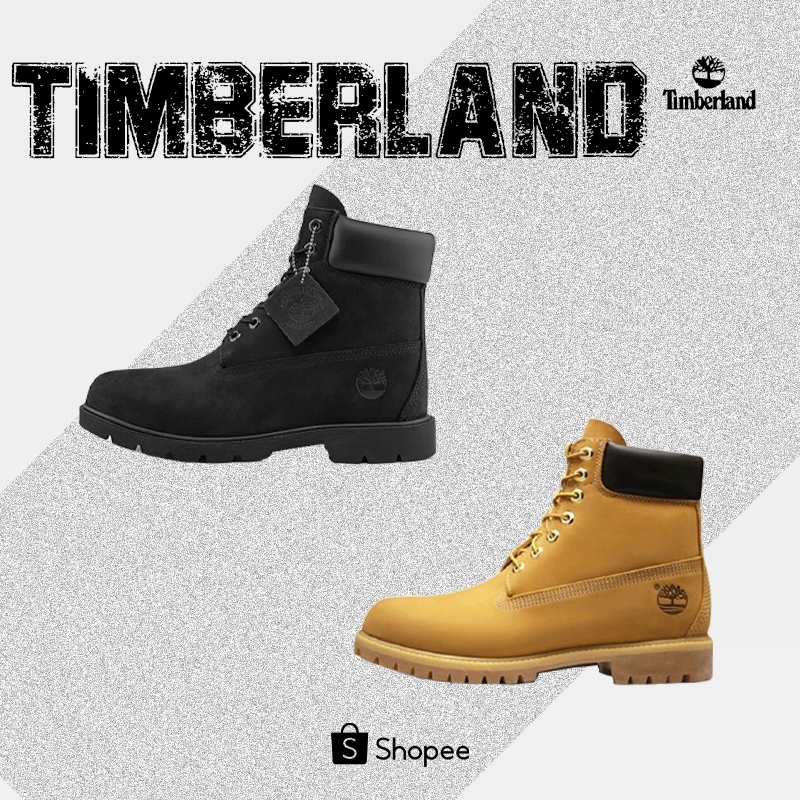 🔸ของแท้ 100% สั่งจองล่วงหน้า🔸Timberland PREMIUM Black/Brown รองเท้าบูทสั้นสำหรับกิจกรรมกลางแจ้งสำหรับชายและหญิง