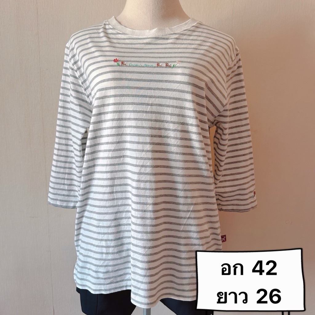 เสื้อยืด เสื้อยืดผู้หญิง แบรนด์ PERSON’S SPORTS มือสอง (E0003)