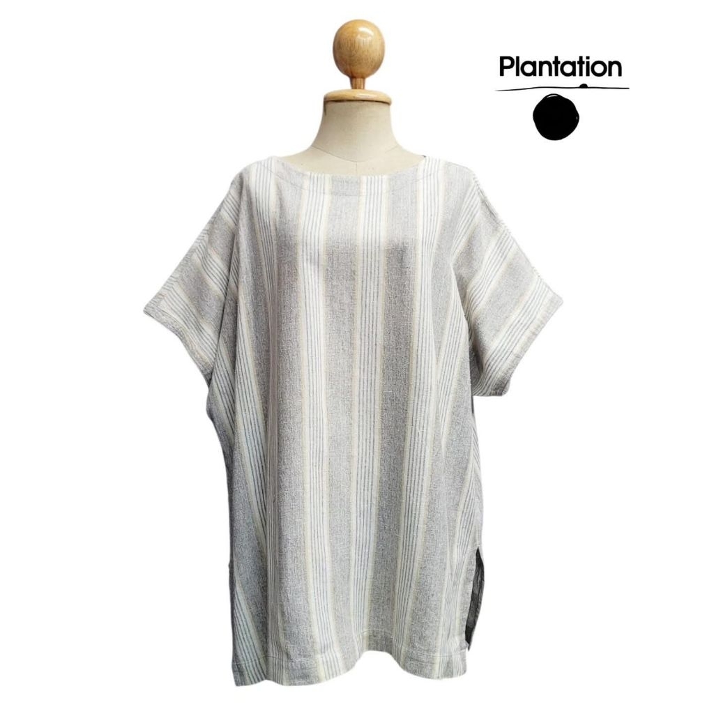 1980's Cotton Striped Oversized T-shirt