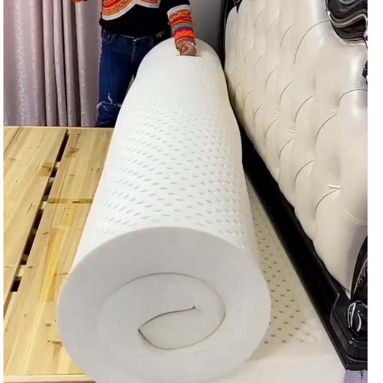 ตะกร้า7 ที่นอนยางพาราฉีดแท้ หนา 2-8 นิ้ว  Fadell Latex ปลอกซิป  Density 90 พร้อมหมอน รับประกัน 15 ปี