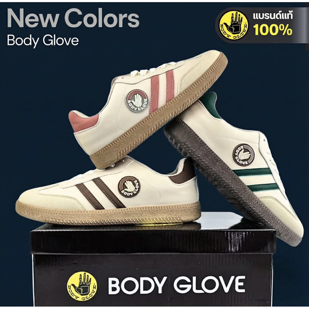 รองเท้าผ้าใบ Body Glove รุ่นBG712 มาพร้อมกล่อง มีให้เลือกหลายสี มีทั้งแบบผู้หญิงและผู้ชาย