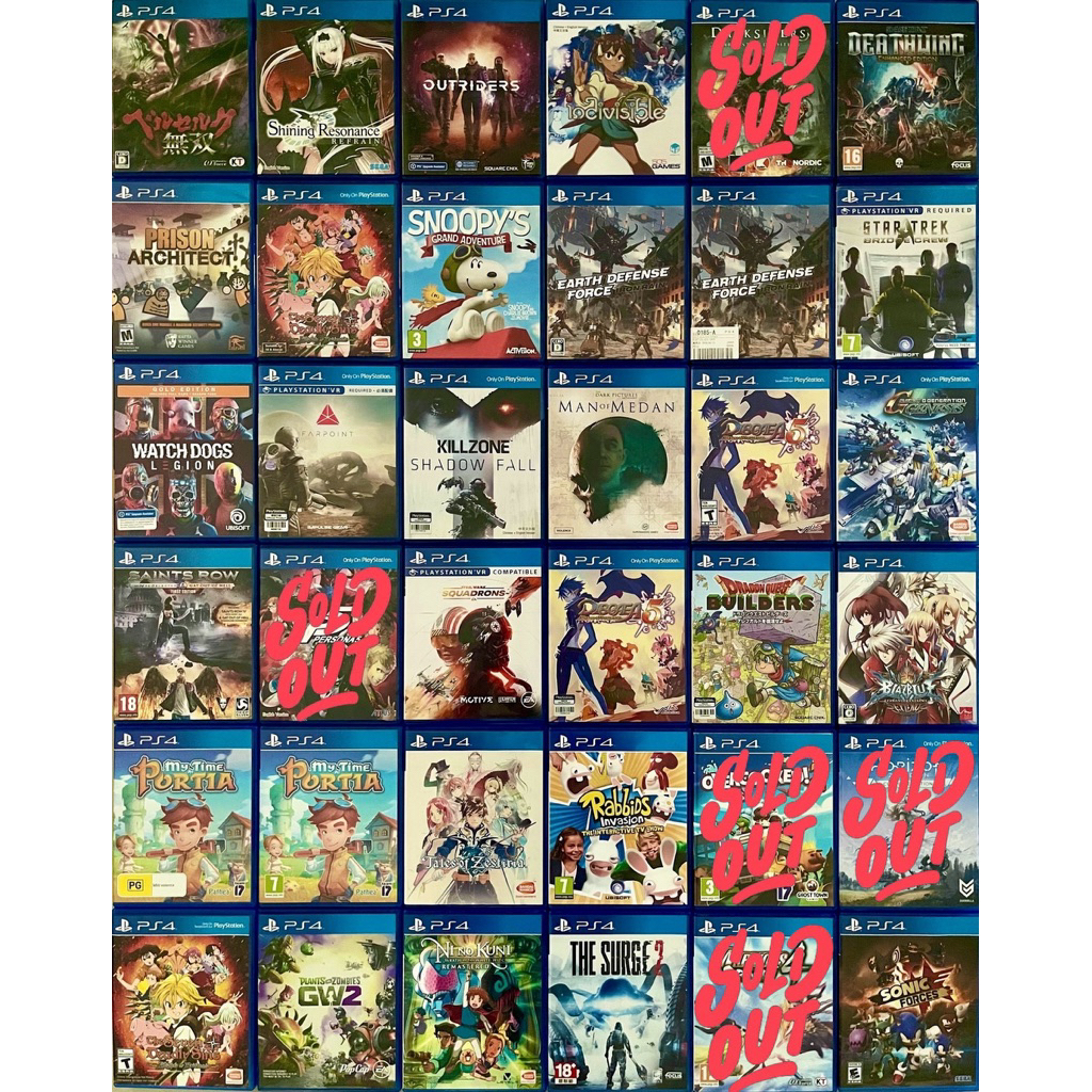 แผ่นเกม Ps4 มือสอง (5)